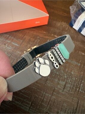 Keep Collective Leather Charm Bracelet with Turquoise Accent